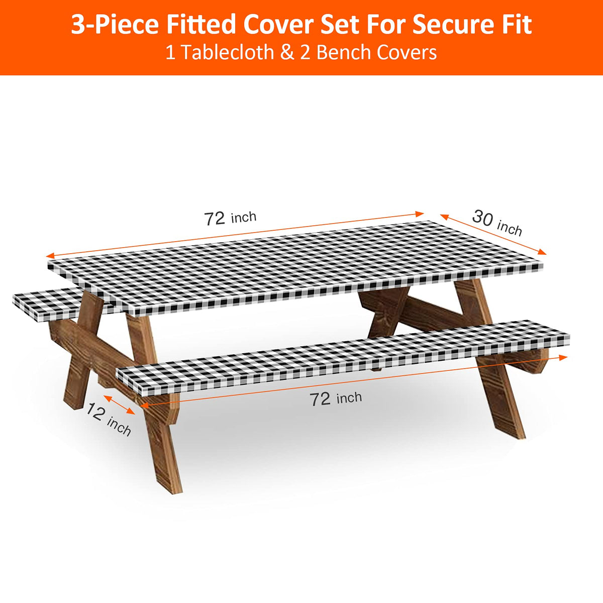 KENOBEE bench cover on a 12x72 inch bench protects against spills.