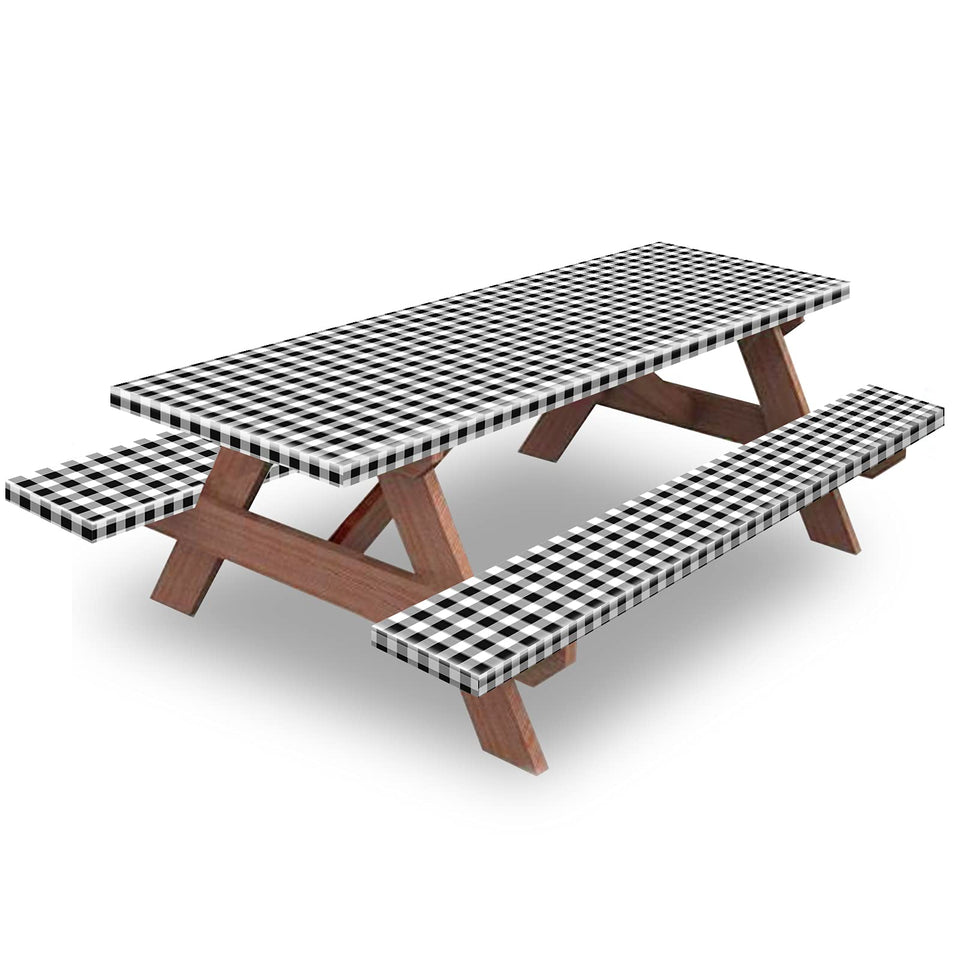 KENOBEE picnic table cover on a 72-inch table with snug outdoor fit.