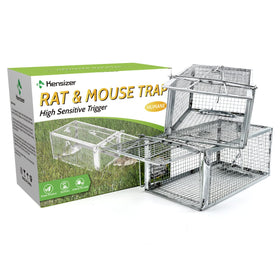 Kensizer 2-Pack humane rodent trap, front view for safe catch-and-release