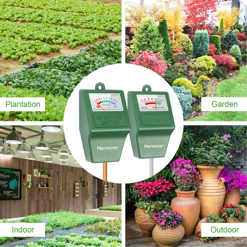 Kensizer soil tester supports indoor and outdoor use for versatile soil checks.
