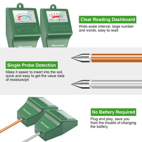 Kensizer soil tester single-probe detection facilitates easy soil insertion.