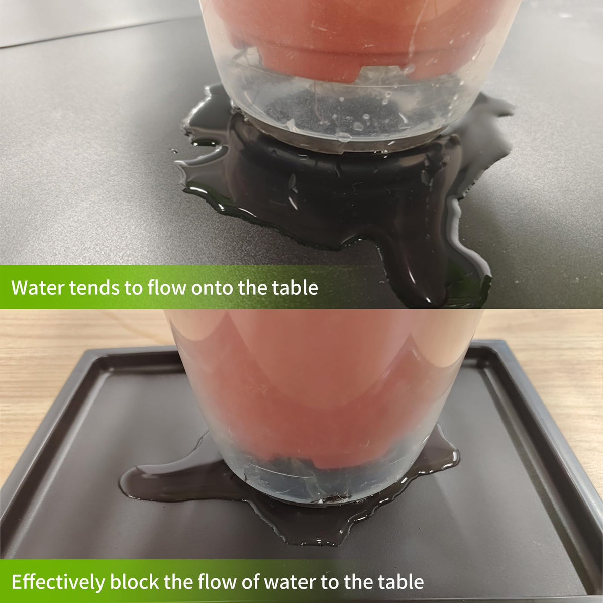 KEOHOLI sturdy plastic construction resists deformation for heavy pots and stones