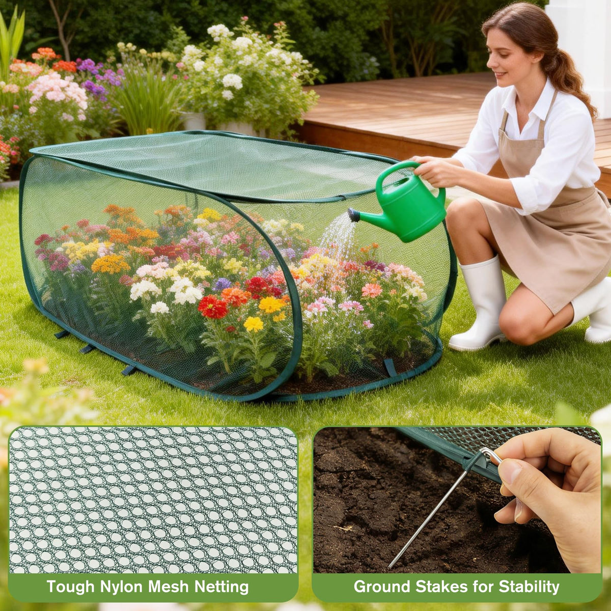 KEOHOLI fold-flat storage design for compact, reusable seasonal use.