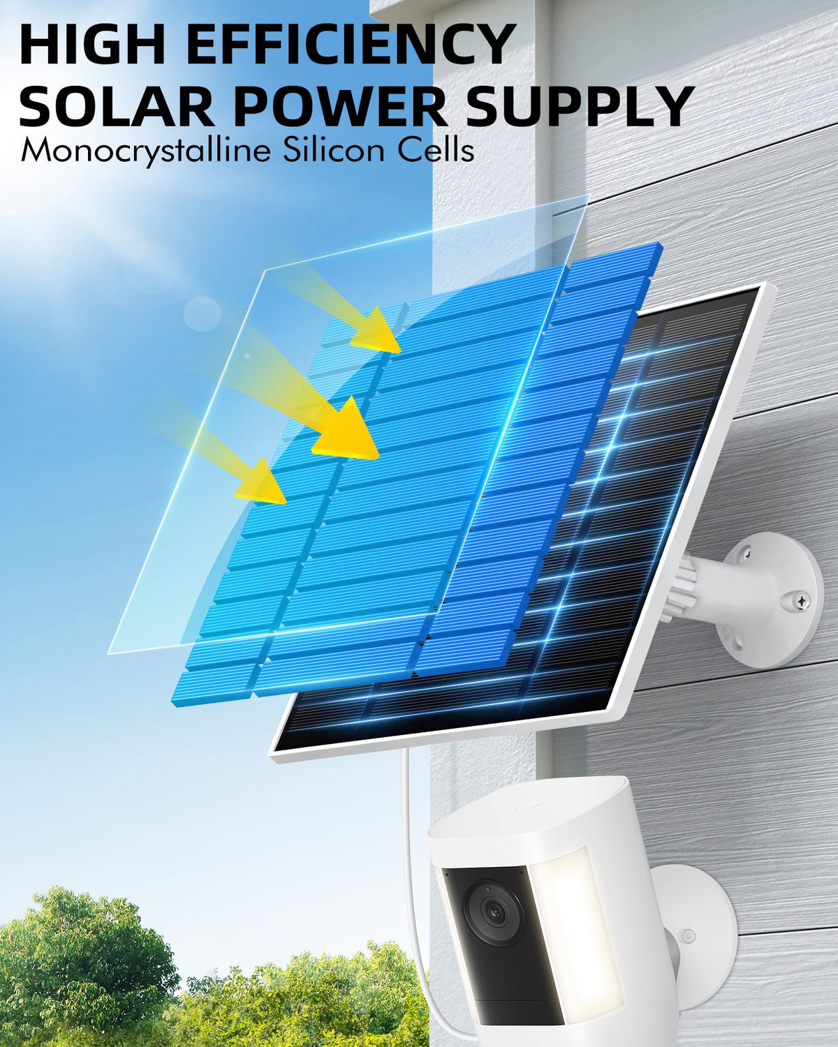 KEPEAK IP65 weatherproof panel withstands rain and snow.
