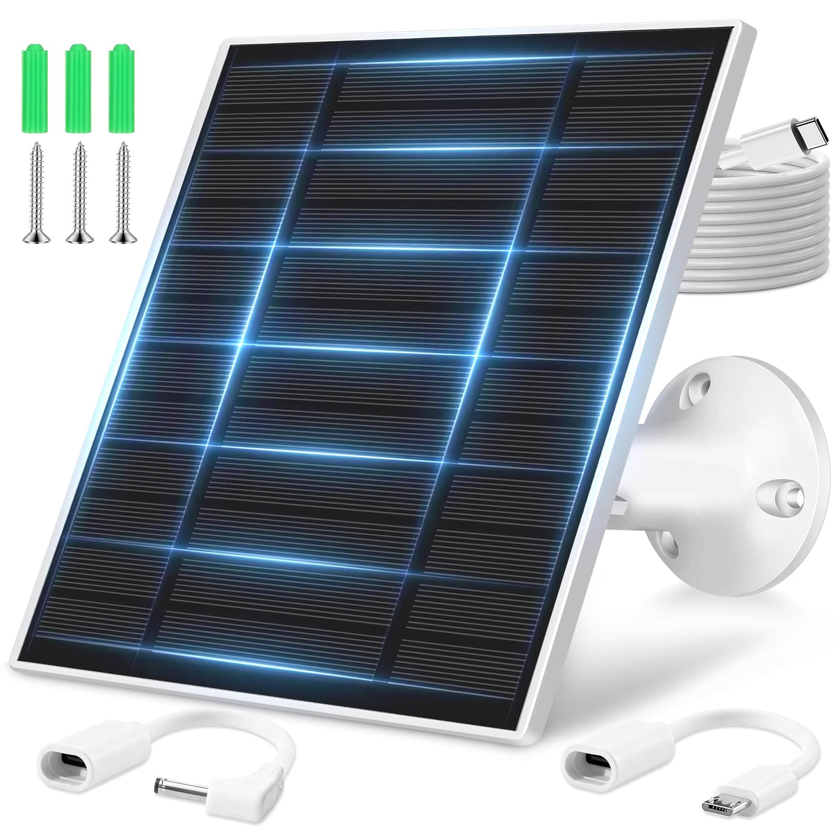 KEPEAK solar panel for Ring camera outdoors powers your camera in daylight.
