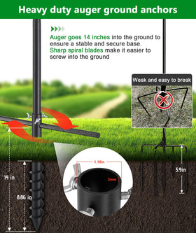 Keplrend adjustable pole segments enable flexible height tuned for your yard