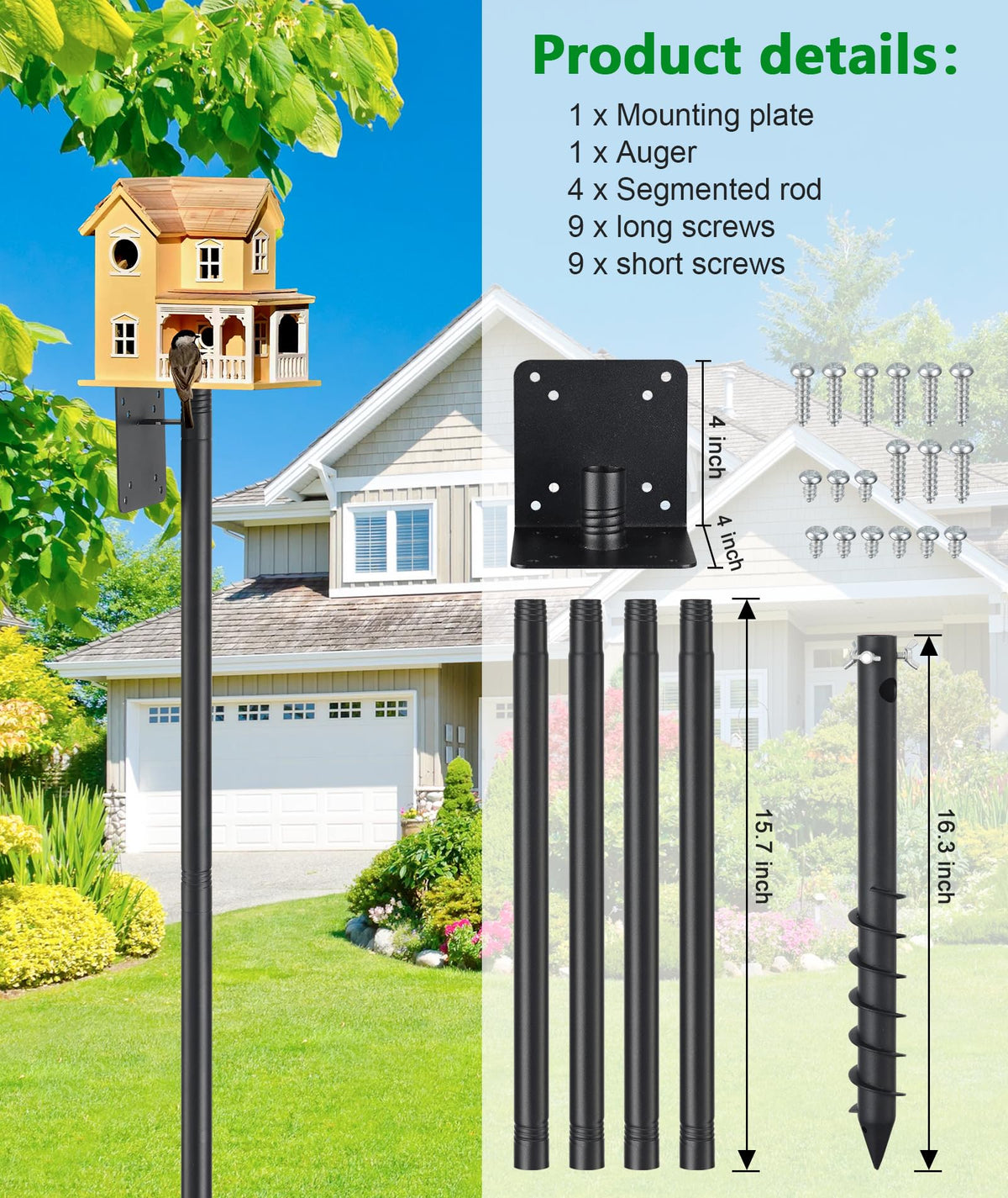 Keplrend supports 20+ pound feeders for heavy wildlife setups