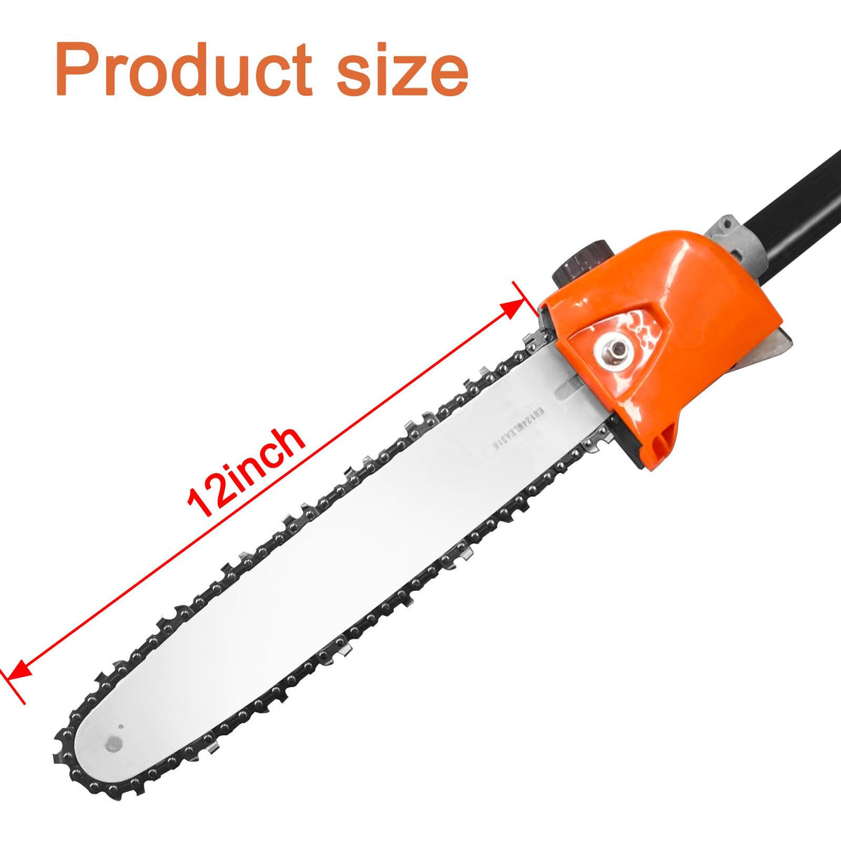 Kerlista 12 inch bar and chain ready to cut logs up to five inches