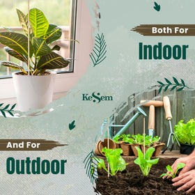 KESEM bamboo wooden sign posting stake adds rustic labels to garden beds