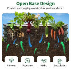 Kesfitt 12-inch deep growing space supports a wide range of crops