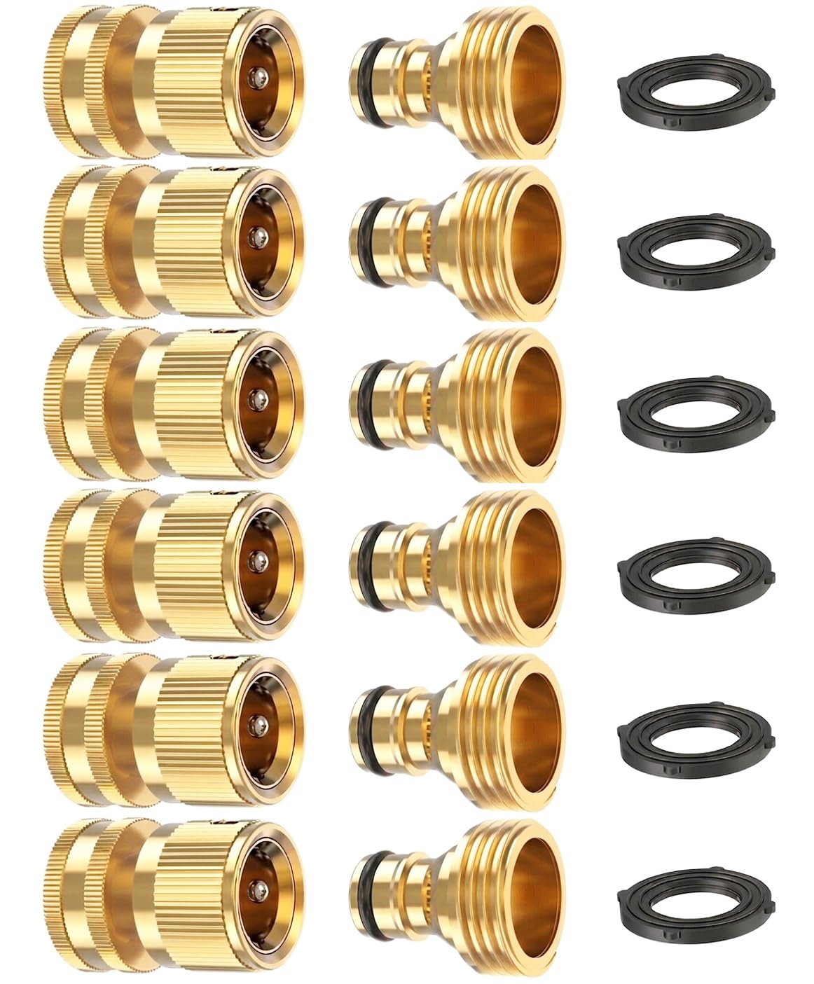 Kesfitt brass quick-connect female for secure, leak-free hose connections.