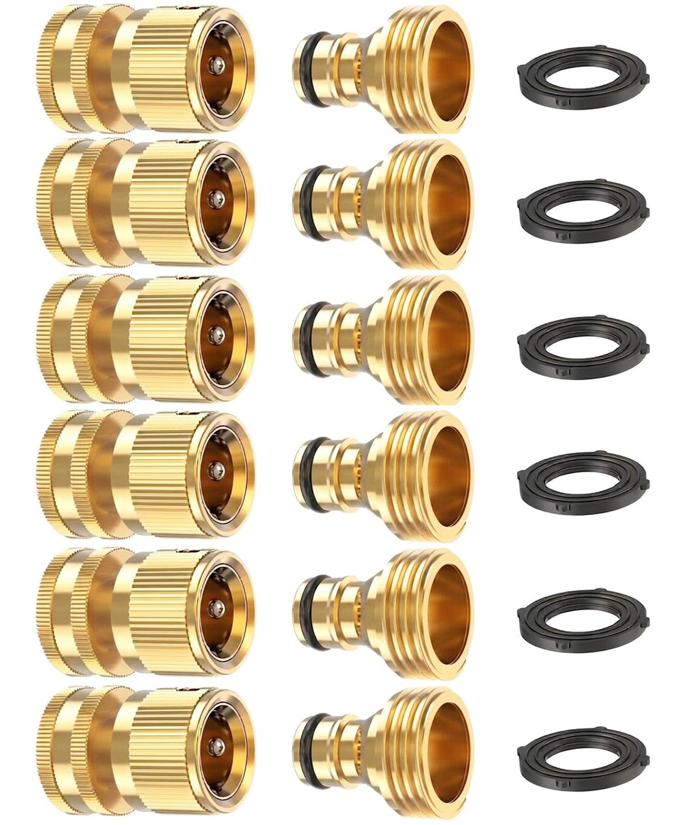 Kesfitt brass quick-connect female for secure, leak-free hose connections.