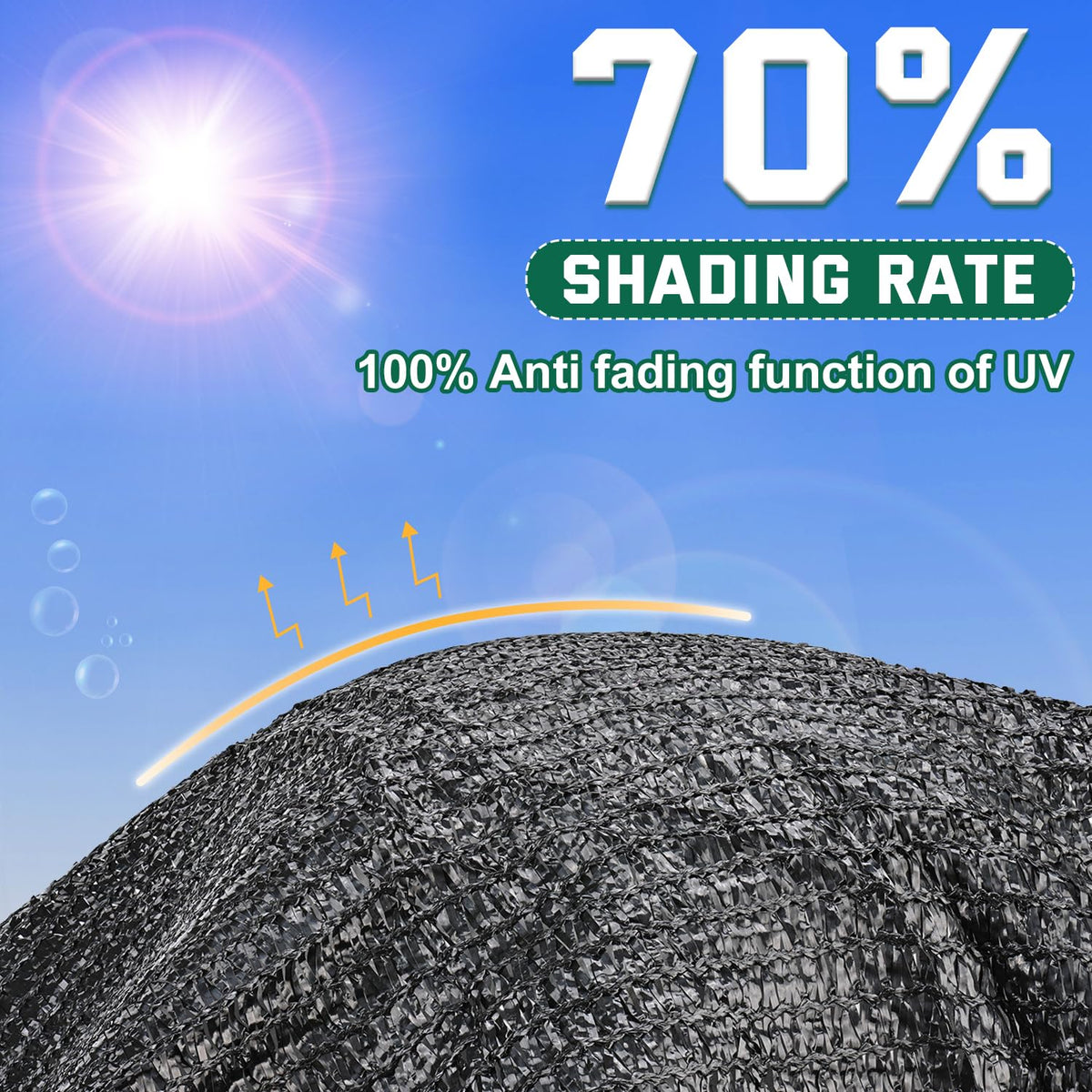 Kesfitt durable UV shade fabric resists sun fade