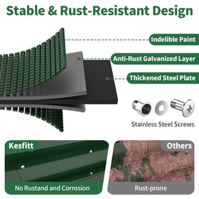 Kesfitt galvanized steel panels resist rust for long-lasting outdoor use
