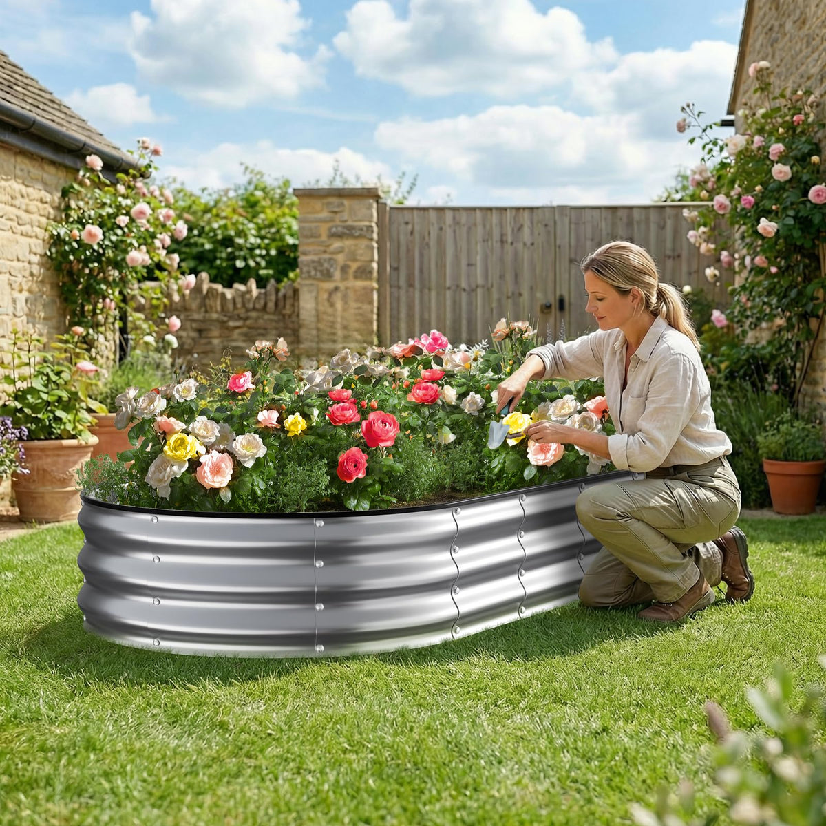 Kesfitt ground placement-only label emphasizes outdoor use and soil integration