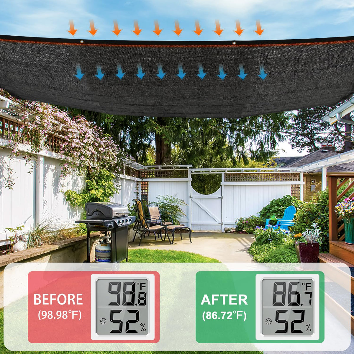 Kesfitt patio and garden shade for cool outdoor moments