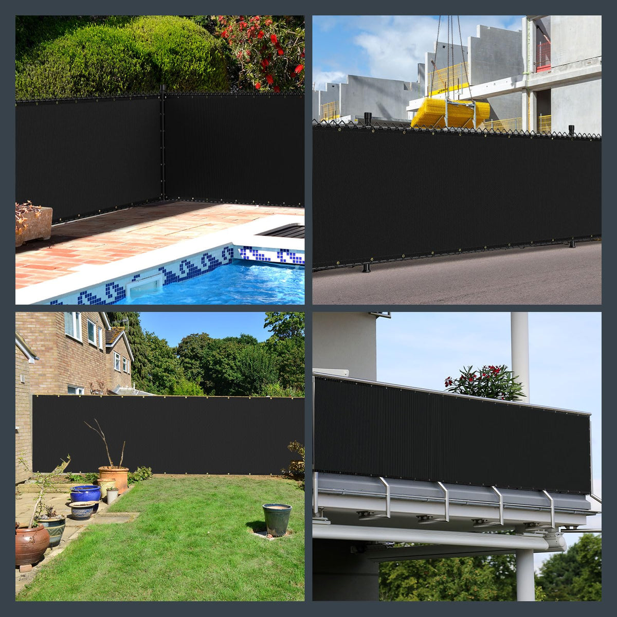 Kesfitt portable privacy screen folded for easy off-season storage