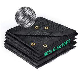 Kesfitt breathable HDPE shade cloth with copper grommets for outdoor durability.