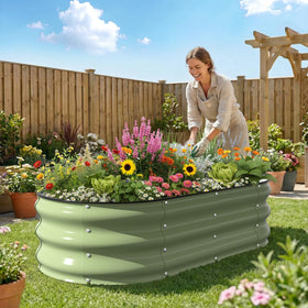 Kesfitt twelve inch depth supports greens and herbs