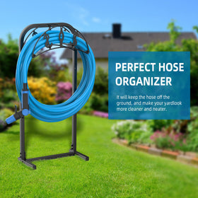 Kesito hose stand triangle reinforcement base improves stability.