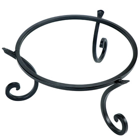 Kesywale gazing ball stand supports a 10-12 inch globe on a sunny patio