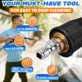 KETAR turbo nozzle quick-connect installation for tool-free setup