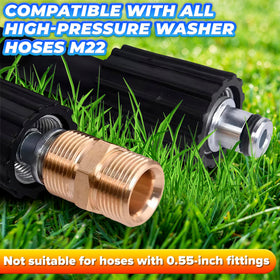 KETAR rustproof brass adapter withstands frequent outdoor cleaning tasks
