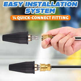 KETAR turbo nozzle brass stainless steel and rubber construction for durability
