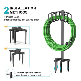 Keten heavy-duty 43-inch stand keeps hoses tidy and accessible.
