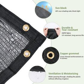 Keten HDPE Mesh Tarp with shade design allowing airflow for healthier garden spaces
