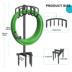 Keten high-capacity organizer stores up to 150 feet of hose.