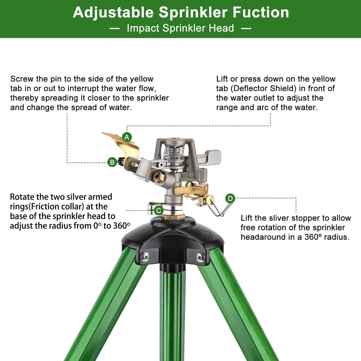 Keten tripod height options 16, 27, and 37 inches fit varied layouts