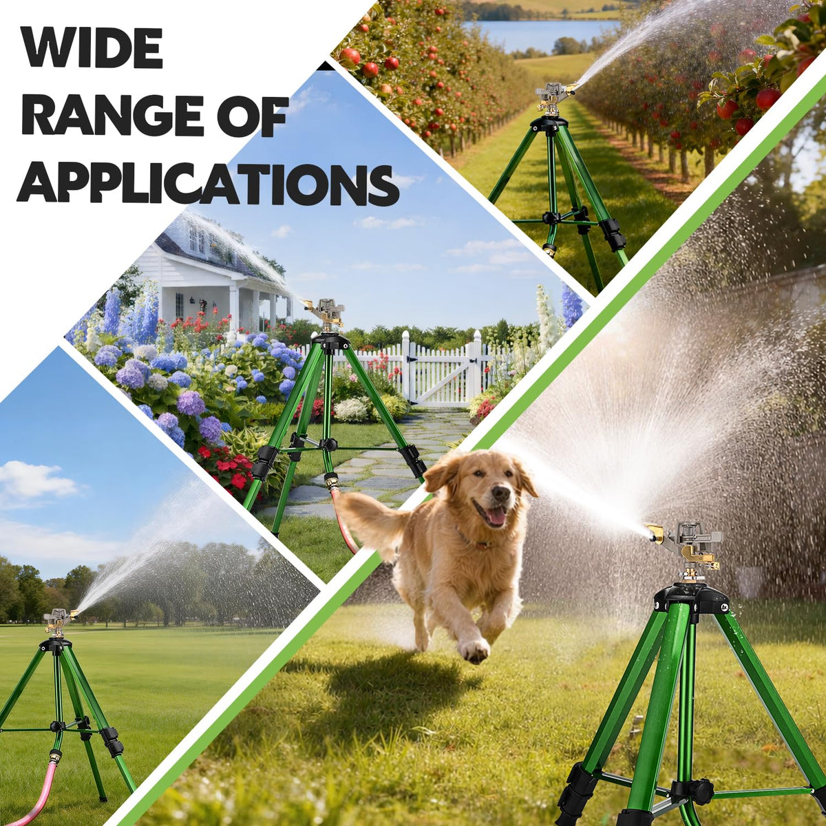 Keten wide spray reaches 40-80 feet for large lawns