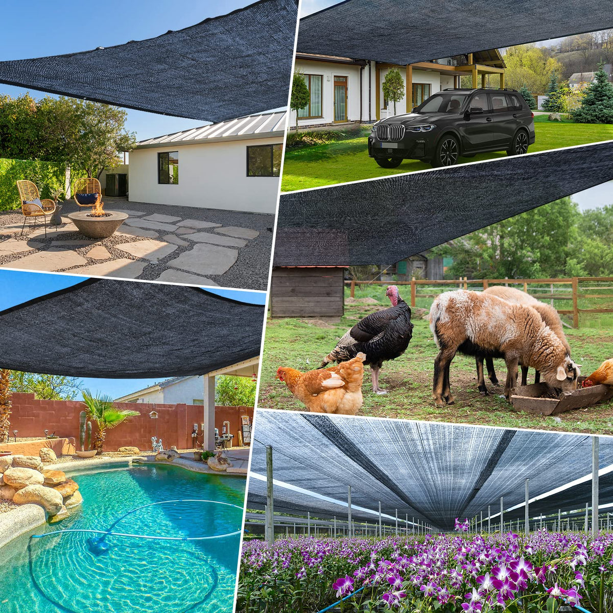 Keten Pergola Shade Mesh creating a cooler shaded outdoor space