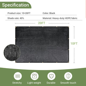 Keten shade cloth ideal for garden, pergola, and patio spaces.