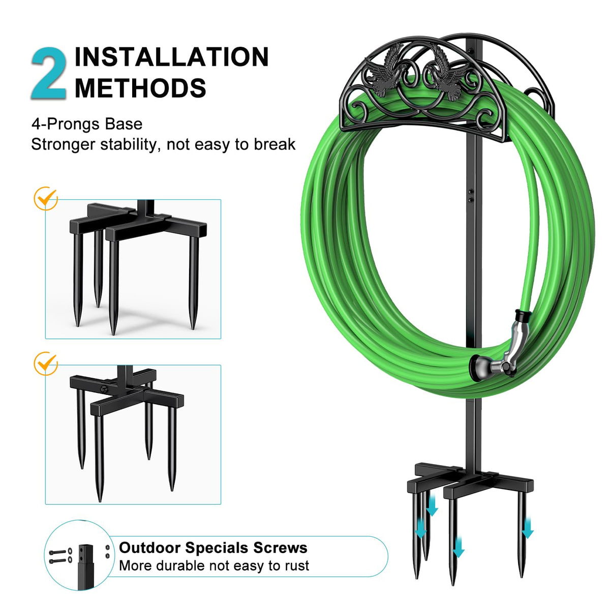 Keten weatherproof hose storage for durable outdoor use