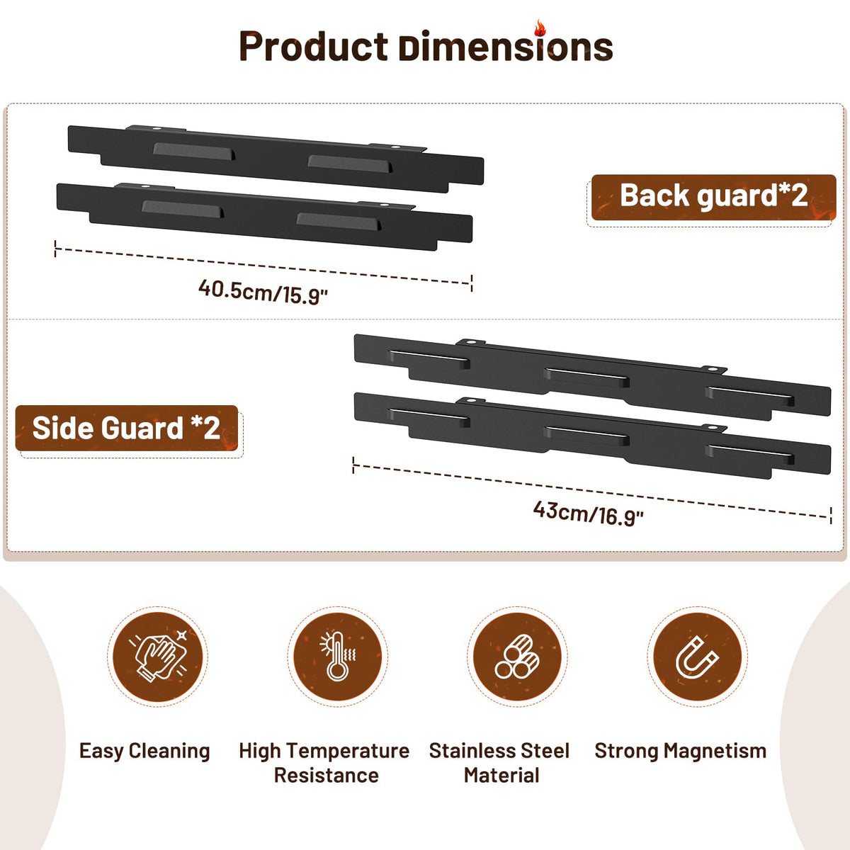 Keten wind guard compact, ideal for camping and outdoor grilling.