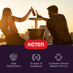 Keter Go Bar compact footprint fits small spaces