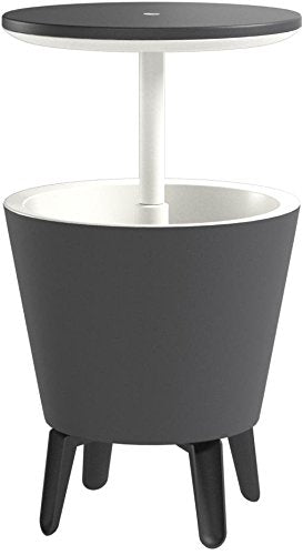 Keter Modern Cool Bar seven-point-five-gallon capacity cools cans and bottles with ice.