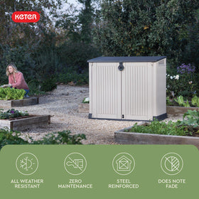 Keter Store-It-Out MIDI durable resin construction withstands weather year-round