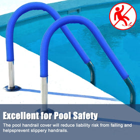 KETNET anti-slip texture on pool handrail cover improves grip.