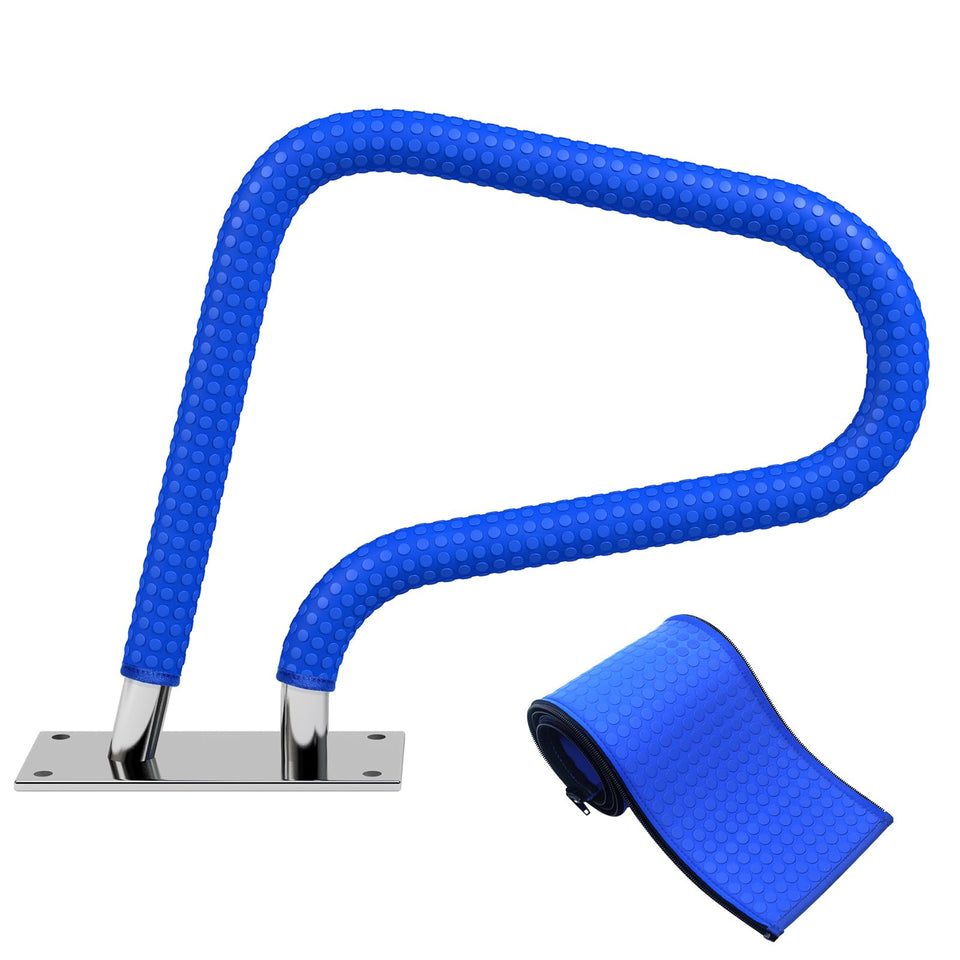 KETNET pool handrail cover with zipper during 6ft install for secure entry
