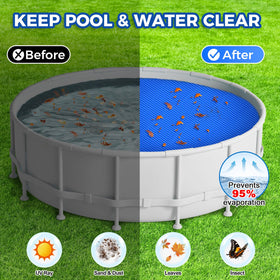 KETNET bubble cover reduces evaporation and keeps water cleaner.