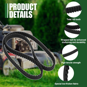 Ketofa high-friction fabric belt close-up for reduced wear and longer life.