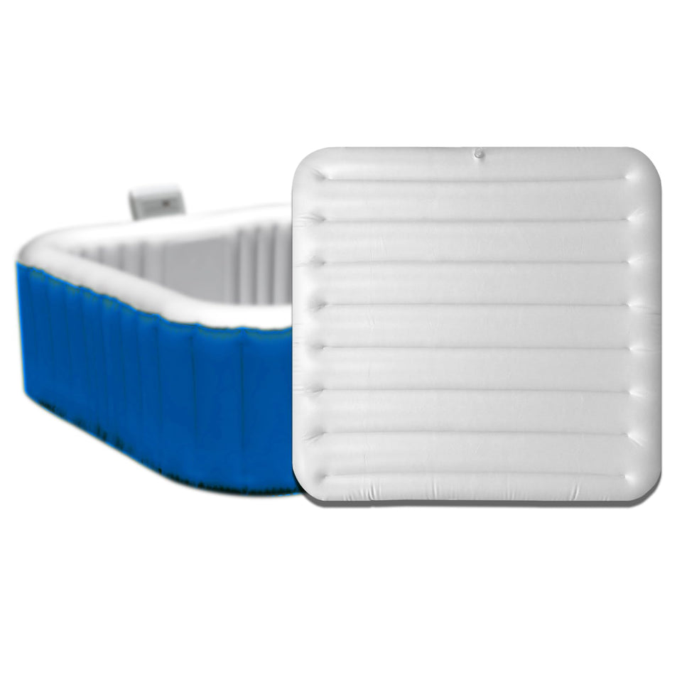 Ketofa inflatable square spa cover top view protecting hot tub from debris