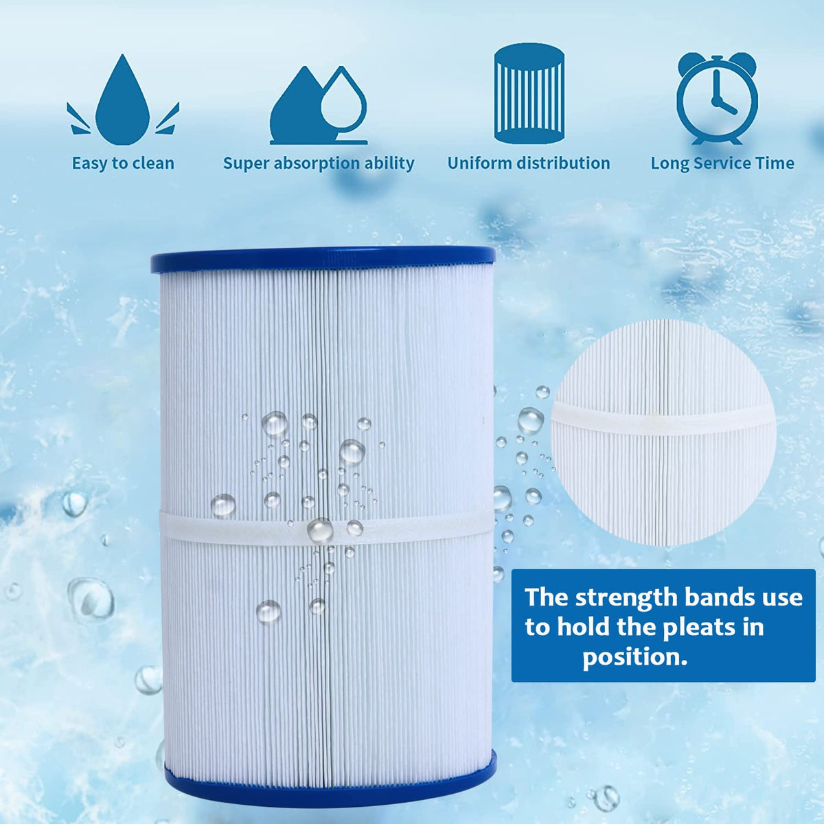 Ketofa PDM30 spa filter oval dimensions indicate broad compatibility.