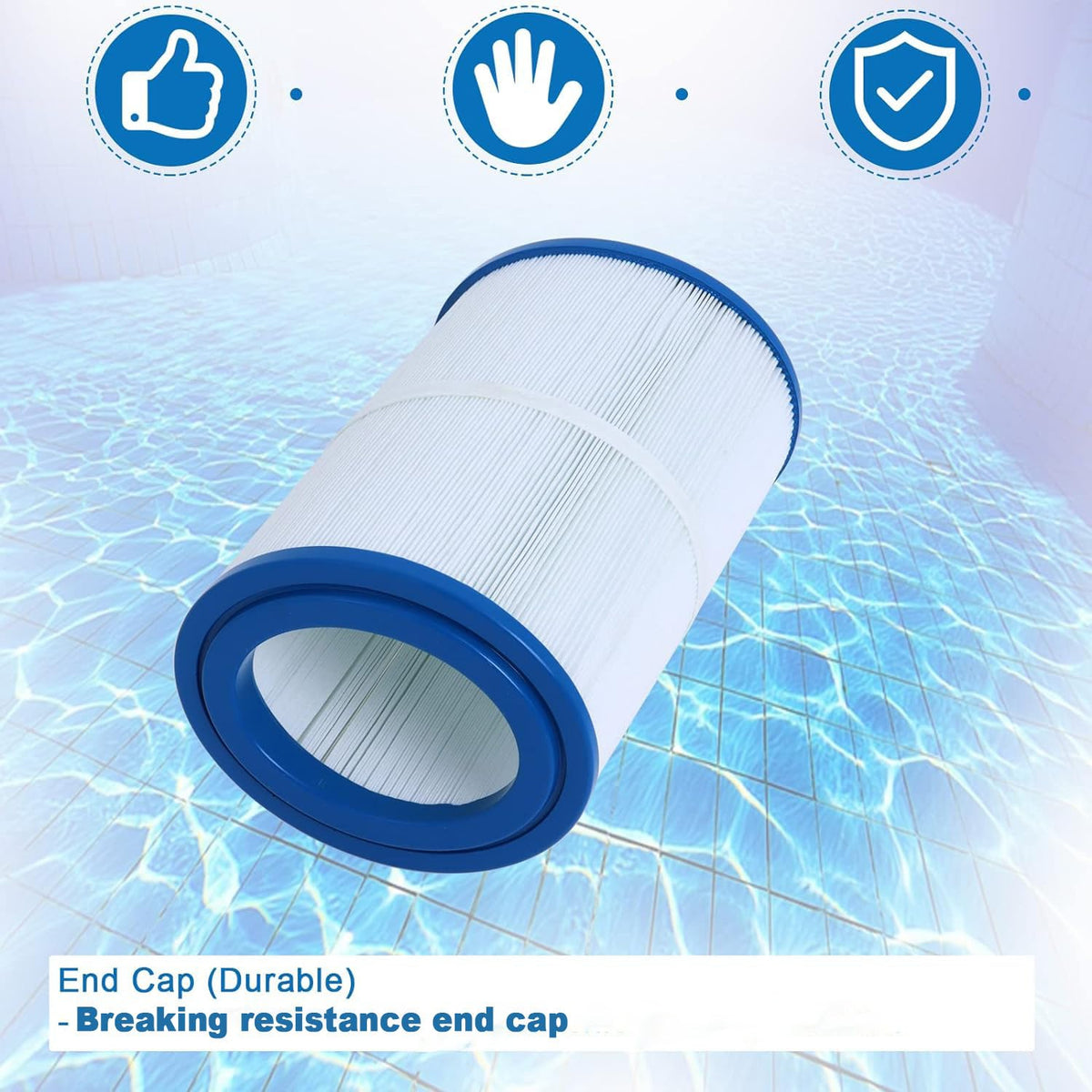 Ketofa PDM30 spa filter reduces pump stress with balanced water flow.