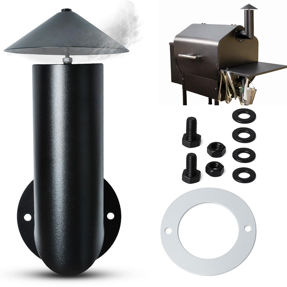 Ketofa pellet grill smoke stack chimney shown as a durable replacement part