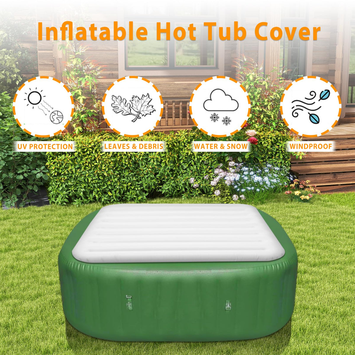 Ketofa spa cover rain and dust protection close-up