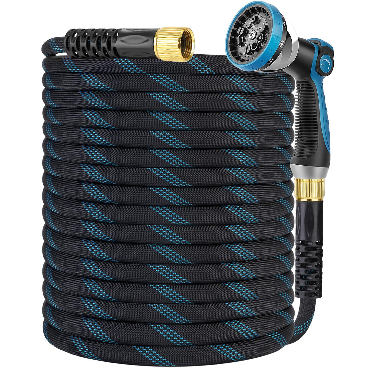 KETTOYA non-expanding garden hose 50ft showing easy handling for watering tasks.